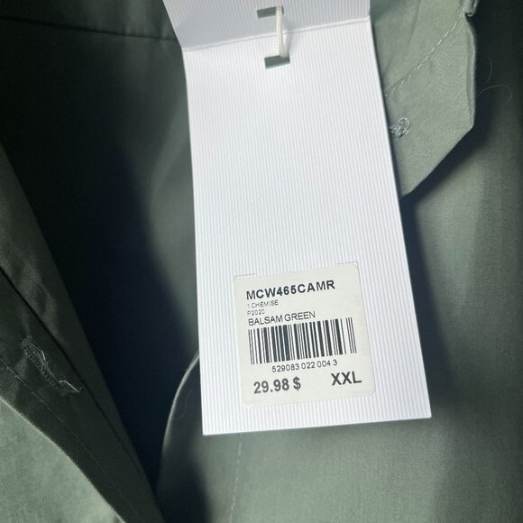 Max Cocos long buttoned shirt in Olive green size XXL - Picture 7 of 7